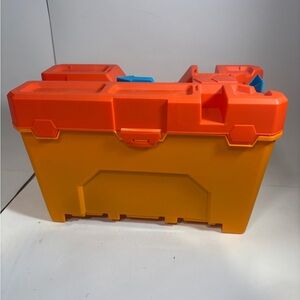 Hot Wheels Track Builder Barrel Box With Built In Car Launcher In Lid w/Manual